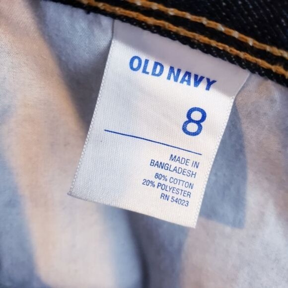 Old Navy Diva Dark Wash Cutoff Frayed Hem Denim Jean Shorts Women's Size 8 - Picture 9 of 10